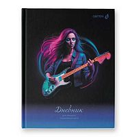 Дневник д/муз. школы 48л. SVETOCH "Рок-гитаристка" Д251 (01687) тв.обл.,глянц.лам.
