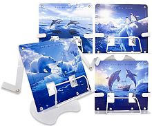 Подставка для книг INTELLIGENT "Big Blue" DL-487 металл.,складная,с держат.,на ножке,20*21см,асс.