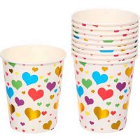 Стакан бум. "Любовная история" 200мл (10шт) 130-806