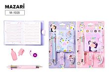 Набор подар. MAZARI "Лапки" M-1558 (блокн. 10,5*8см 43л.+8-ми цв.авт.шар.руч.,маркер,скотч дек)асс