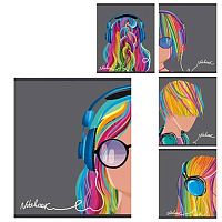 Тетрадь 48л. (клетка) ПЗБФ Премиум "Сделай звук ярче" 023348 лам.софт-тач,асс.