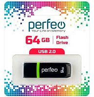 Флеш-драйв64Гб Perfeo C11 Black