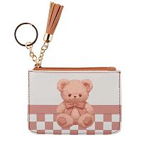 Картхолдер КОКОС "Bear" 251870 бежевый,кож.зам.,9*12*0,5см,отстрочка