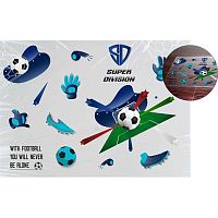 Покрытие настольное deVENTE 70*50см "Super Division" 8061541 прозр.PVC с рис.,150мкм