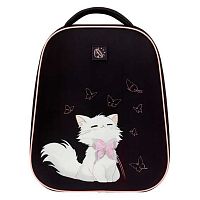 Ранец КОКОС ERGO First "Котик с бантиком" 260039 жёстк.,2отд.,37*29*17см,940гр.,брелок
