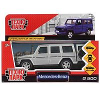 Игрушка инерц. Технопарк "Машина Mercedes-benz G-Class серебр." метал.,12см G-СLASS-SL