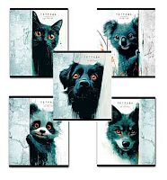 Тетрадь 48л. (клетка) ПЗБФ Премиум "Кто тут?" 021528 мат.лам.,выб.уф-лак,,конгрев,асс.