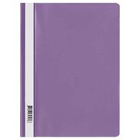 Скоросшиватель пластиковый А4 СТАММ ММ-30723 фиолетовый,160мкм,с прозр.верх.