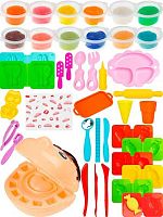 Набор д/лепки Рыжий кот "Стоматолог" НЛ-0170 (12цв.пластилин+29предм.)