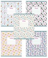 Тетрадь 12л. (линейка) ПЗБФ "Детские узоры" 019129 тисн.фольг.