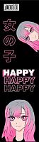 СБ Закладка д/книг З-006 "Happy Anime" картон, 5*18см