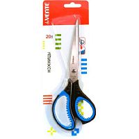 Ножницы 20см deVENTE 4091313 двухцв.прорезин.кольца с лепестками блистер