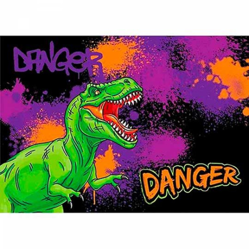 Клеёнка д/труда КОКОС 35*50см "Danger Dino" 214196