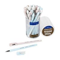 Ручка шар. BV FirstWrite "Milky" 20-0432 синяя,0,5мм,корп.софт-тач,асс.