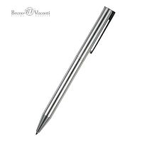 Ручка подар. шар. BV "Bergamo" 20-0338/10 синяя,0,7мм,повор.мех.,сереб.мет.корп.,софт-тач,мет.футл.