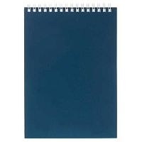 Блокнот А5  60л. ХАТ спираль "SoloMatte-Сапфир" клетка,мел.карт.,лам.софт-тач