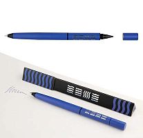 Набор СТИХИЯ ST07006 (ручка шар.1мм,синяя,металл.син.корп.+вечный карандаш) подар.уп.