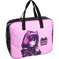 Сумка-планшет А4 deVENTE "Kawaii Mimi" 8056513 текстил.,с расш.8см,удлин.ручки 28см