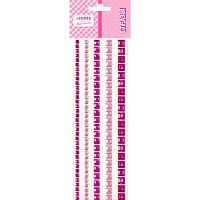 Стразы декор. самокл. deVENTE 8002571 розовый сапфир,акрил.,квадратные,153шт