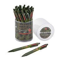 Карандаш авт. 0,7мм BV "Military Патерн.Звезда" 21-0076/05 HB,с ласт.