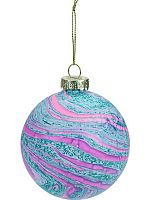 Игрушка ёлочная Миленд "Абстрактность (шар)" ЕШ-4253 стекло,8см