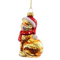 Игрушка ёлочная REMECO "Кошечка" 809356 стекло,6*5*10,5см