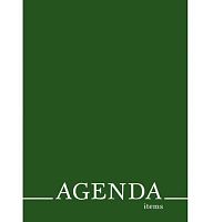 Записная книжка А4 120л. ЭКСМО "Agenda. Green" КЗЛЛ41203749 тв.обл.,линия,мат.лам.,выб.лак