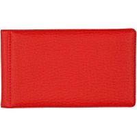 Визитница ATTOMEX 1020307 красная,пухлая,мат.экокожа,20виз.,110*65мм