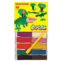 Пластилин 10цв.,150гр. Каляка-Маляка ПКМ10 со стеком 