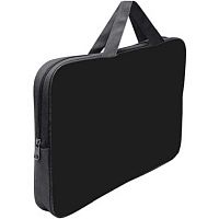 Сумка-планшет А4 deVENTE 3075911 черная,широкая,текстиль,на молн.,ручки 24см
