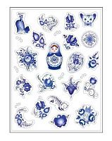 Наклейки-стикеры на "Гжель" 079485