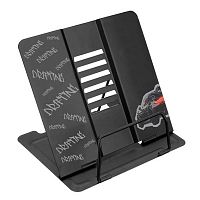 Подставка для книг КОКОС "Дрифтинг" 260705 чёрная с рис.,метал.,19*20см