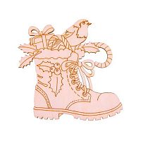 Заготовка-подвеска Mr. Carving "Сапог с птичкой" ВД-1264 (02) фанера 10*10*0,3см