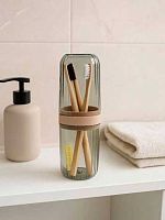 Контейнер д/зубных щёток АЛЕФ "Classic" 6825-02 чёрный