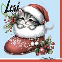 Салфетка бум. НГ Лори "Ваш подарок" 173-062 2-х сл.(16шт)33*33см