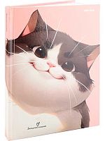 Записная книжка А5 160л. Проф-Пресс "Коты-1" 160-1703 тв.обл.,глянц.лам.,лён