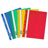 Скоросшиватель пластиковый А4 СТАММ ММ-31598 асс.,120мкм,с прозр.верх.