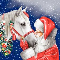 Салфетка бум. НГ Bouquet Home Collection Classic "Верный друг" 25097 3-х сл.(20шт)