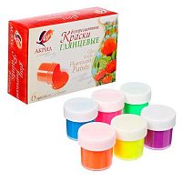 Краски акриловые  6цв. 20мл ЛУЧ флуоресцентные 22С 1410-08