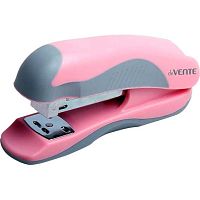 Степлер №24/6, 26/6 20л. deVENTE "Pastel" 4142524 розовый,пластик,с кауч.вставк.,к/к