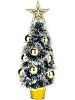 Елка  40см Миленд "Зимняя красавица" НУ-6732 золотистая