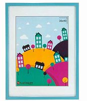 Фоторамка пластик 30*40см Акварель голубой,ширина багета-14мм