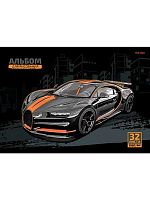 Альбом для рис.32л. Проф-Пресс "Чёрная машина-3" 32-3885 мел.обл.