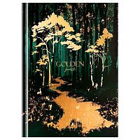 Бизнес-блокнот А5  64л. BG тв.обл. "Golden forest" 09870 мат.лам.,тисн фольг.