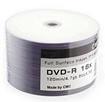 Диск DVD-R CMC 4.7 Gb 16х Bulk  50 ink print