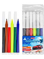 Фломастеры  6цв. Проф-Пресс Profit "Авто" ФЛ-2548 невент.колп.,блист.