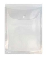 Папка-конверт на кнопке А4 ДПС 2920 прозр.,с расш.25см,180мкм,ПВХ