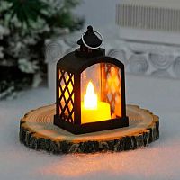 Сувенир с подсветкой "Уютный вечер" 700-0618 чёрный,5,5*9,5см