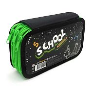 Пенал 3отд. 190*105 ПЧЕЛКА ПО-110 "Школьный мир" больш.,ткан.торец