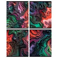 Тетрадь 48л. (клетка) BG "Абстракция" 08800 микро sandy-touch лак,асс.